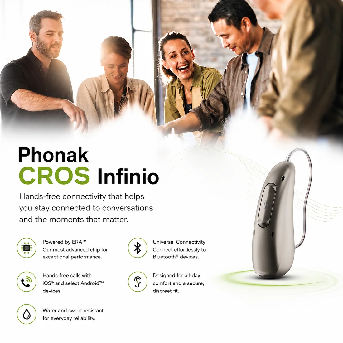 Phonak CROS Infinio hearing solution